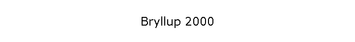 Bryllup 2000